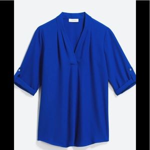 Calvin Klein Cobalt Blue Blouse
